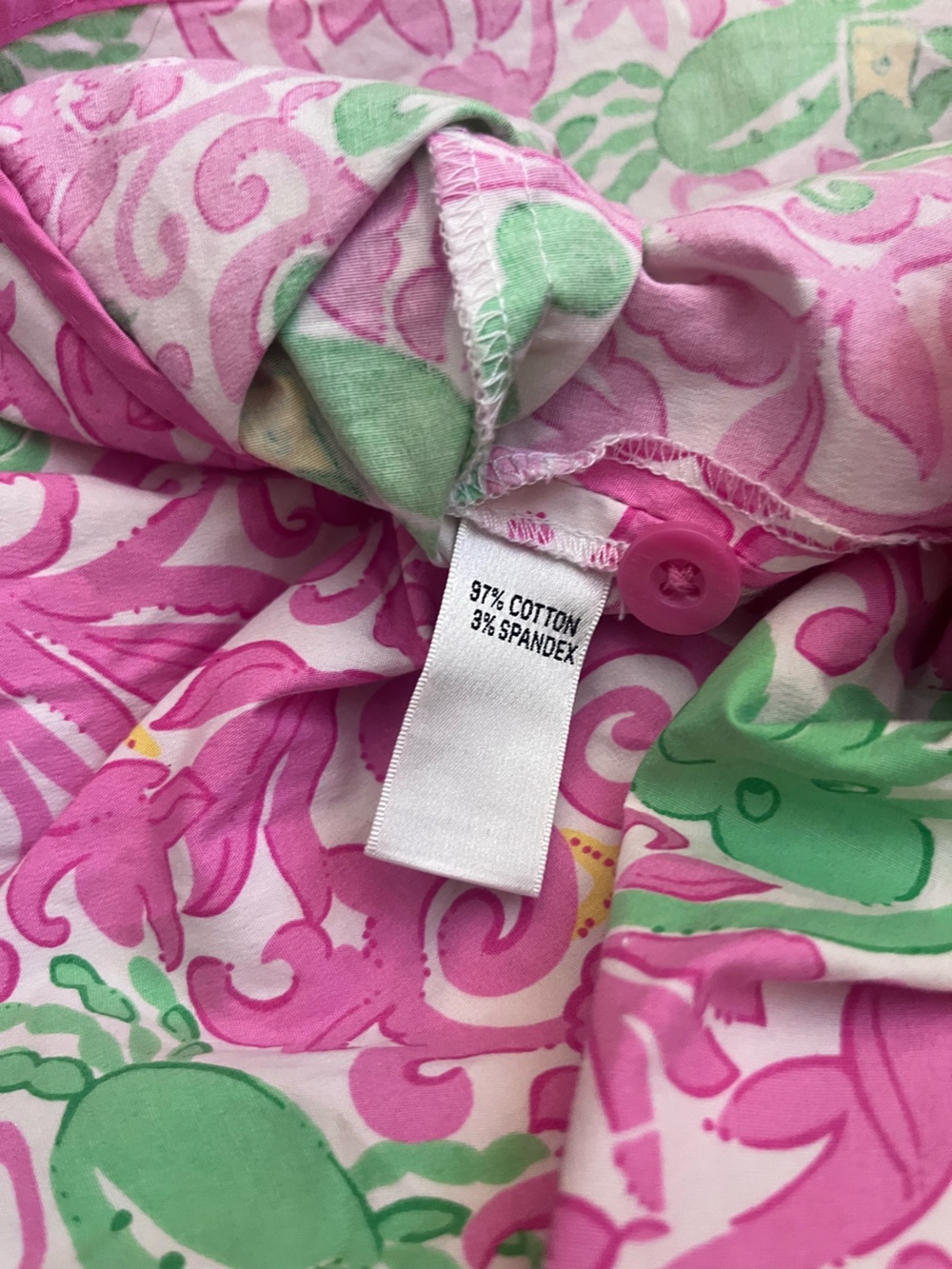 Lilly Pulitzer Girls Shift Dress Size 8 Heading South Octopus Crab Novelty Fun - Picture 6 of 9